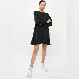 Misguided NWT women’s frill bottom sweater dress in black